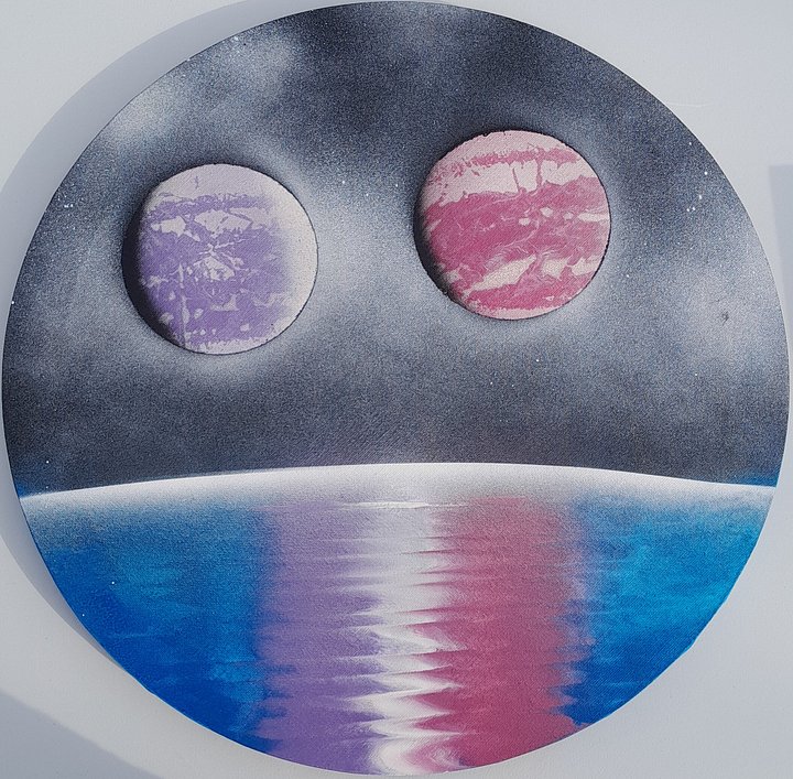 Purple & Pink Planet Ocean View product image (1)