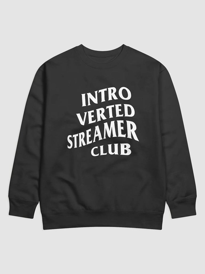Introverted Streamer Club "B&W" Sweatshirt product image (1)