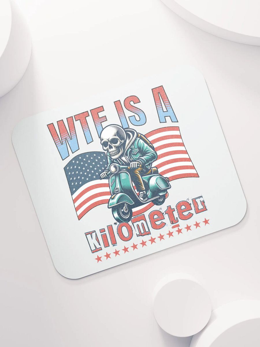 WTF Is A Kilometer? Skeleton Scooter Mouse Pad product image (7)