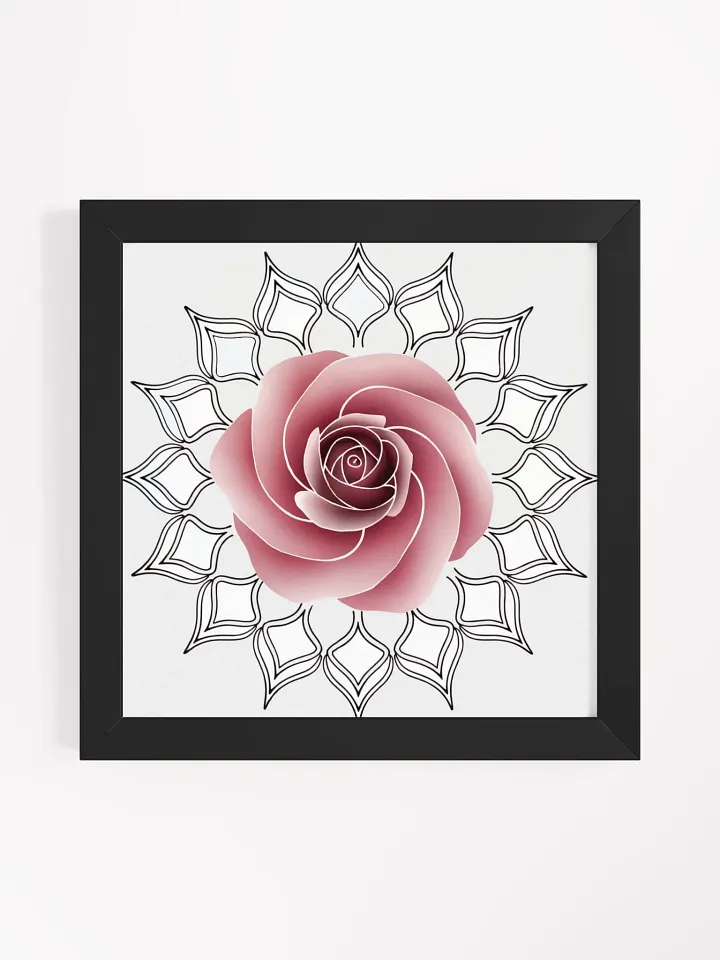 Rose Mandala Art - Mandala Rose Drawing product image (9)
