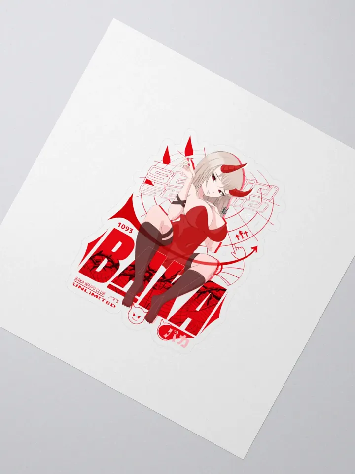 Baka Waifu Club Sticker product image (4)