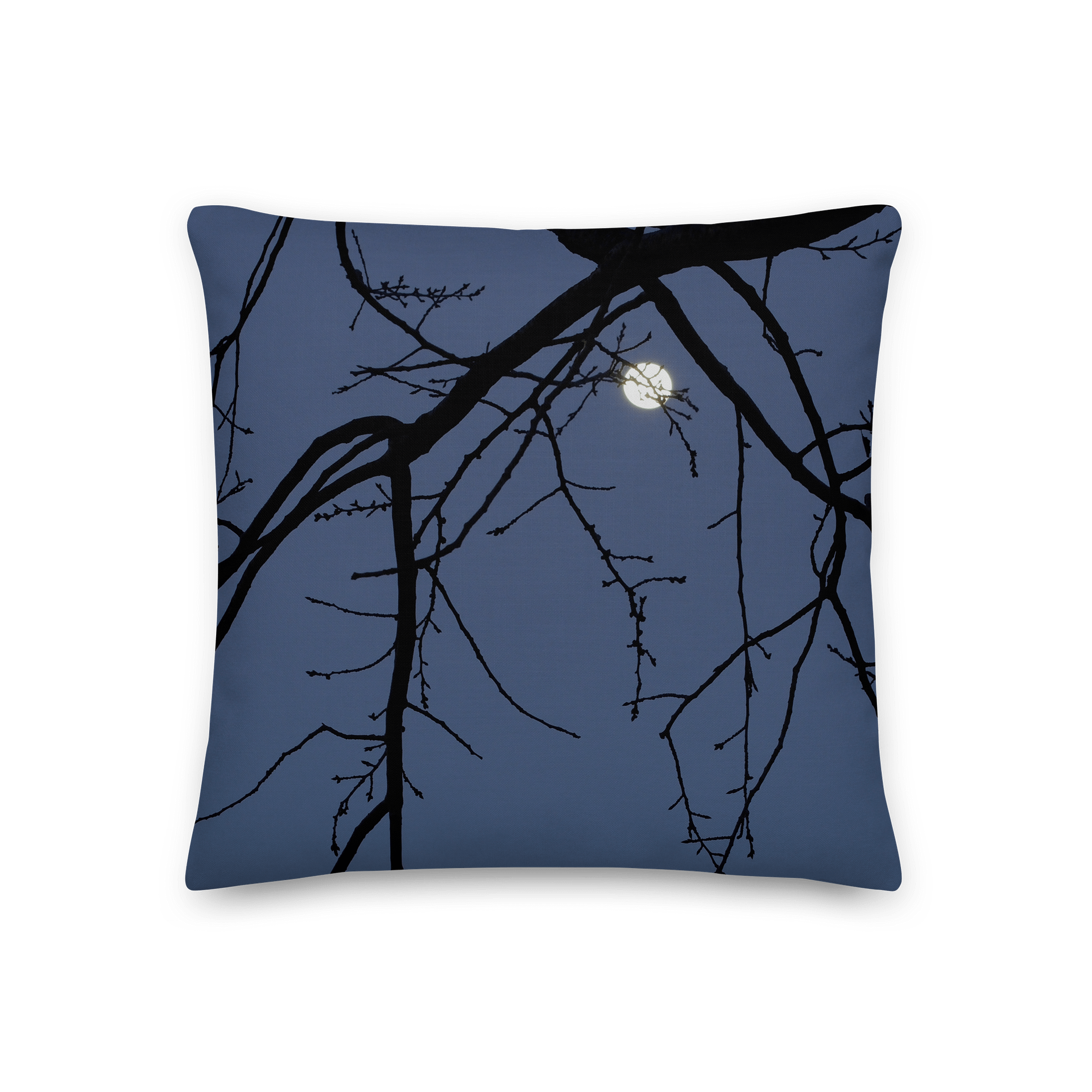 Premium-Kissen - Monduntergang hinter einem Baum product image (1)