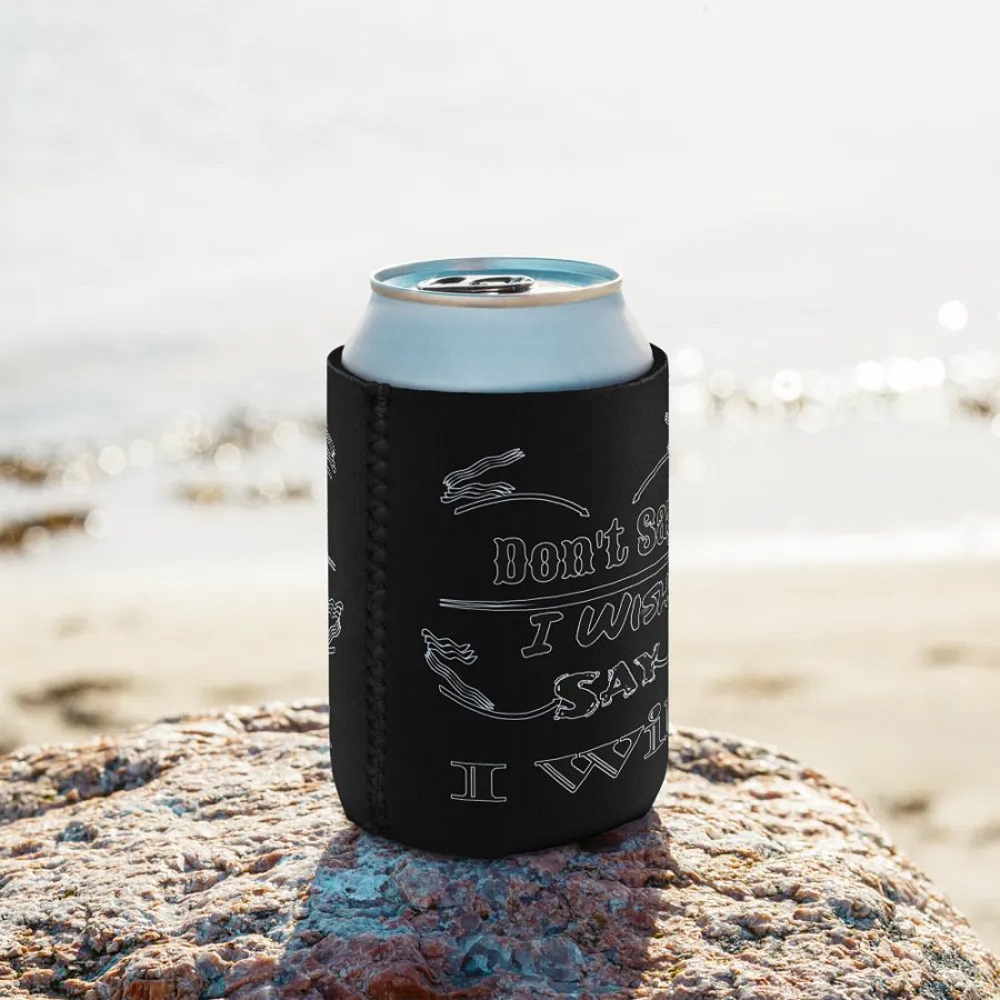 Don't Say I Wish Say I Will - Black - Coozie Can Cooler product image (9)