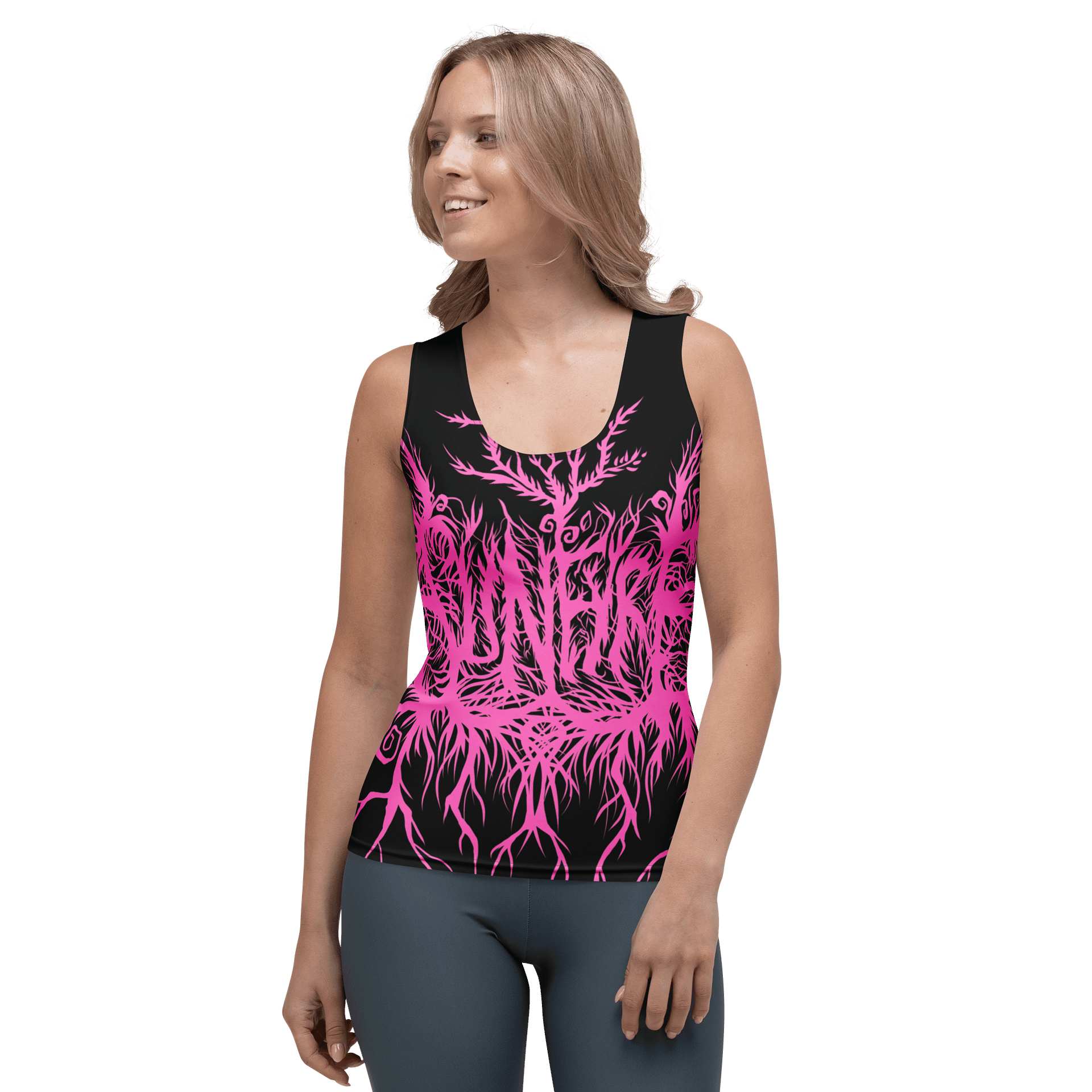 Sunfyre Pink Metal Logo All Over Tank product image (1)