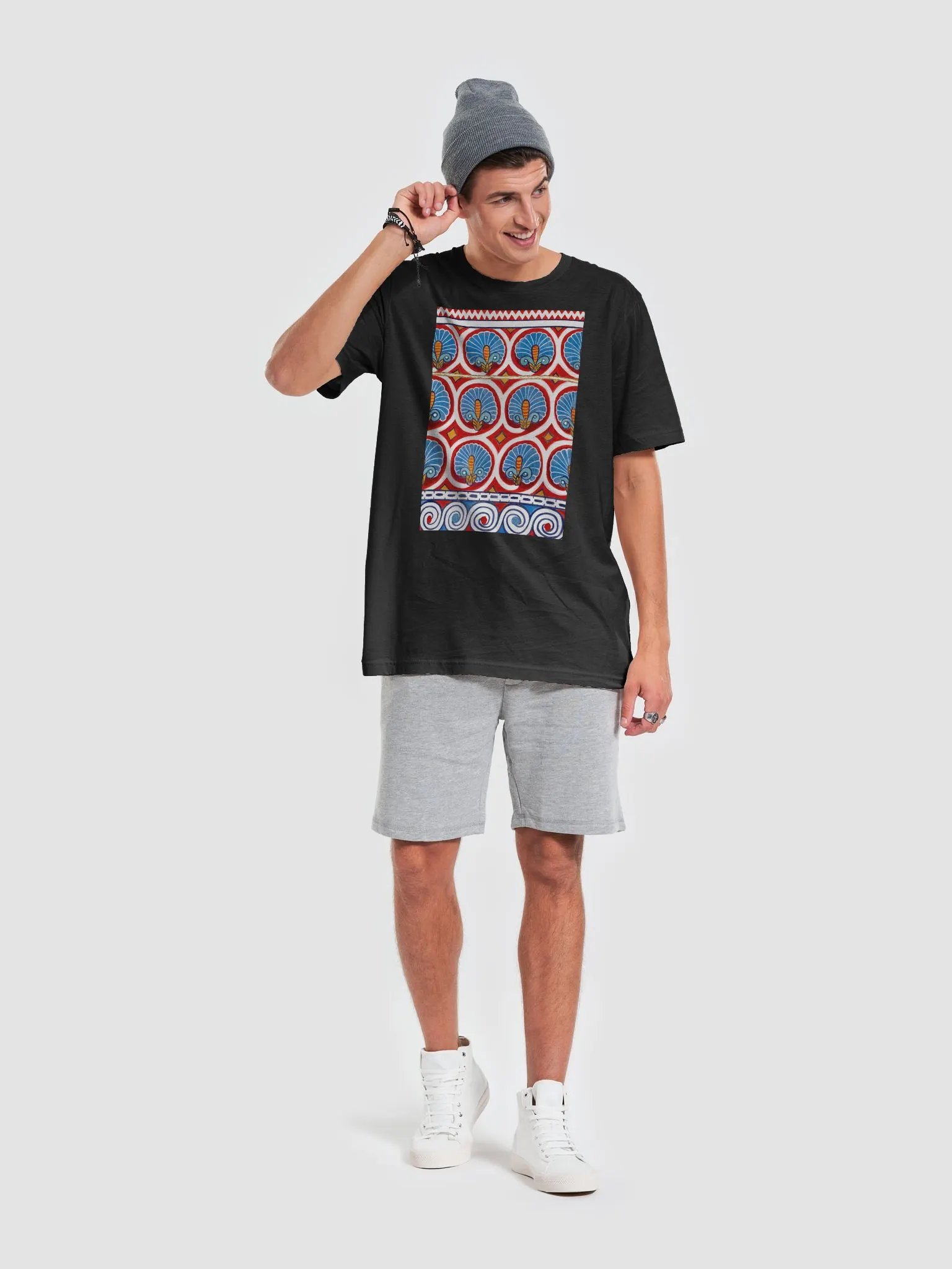 Ceiling Pattern, Tomb of Qenamun Ancient Egypt Art Unisex T-Shirt product image (6)