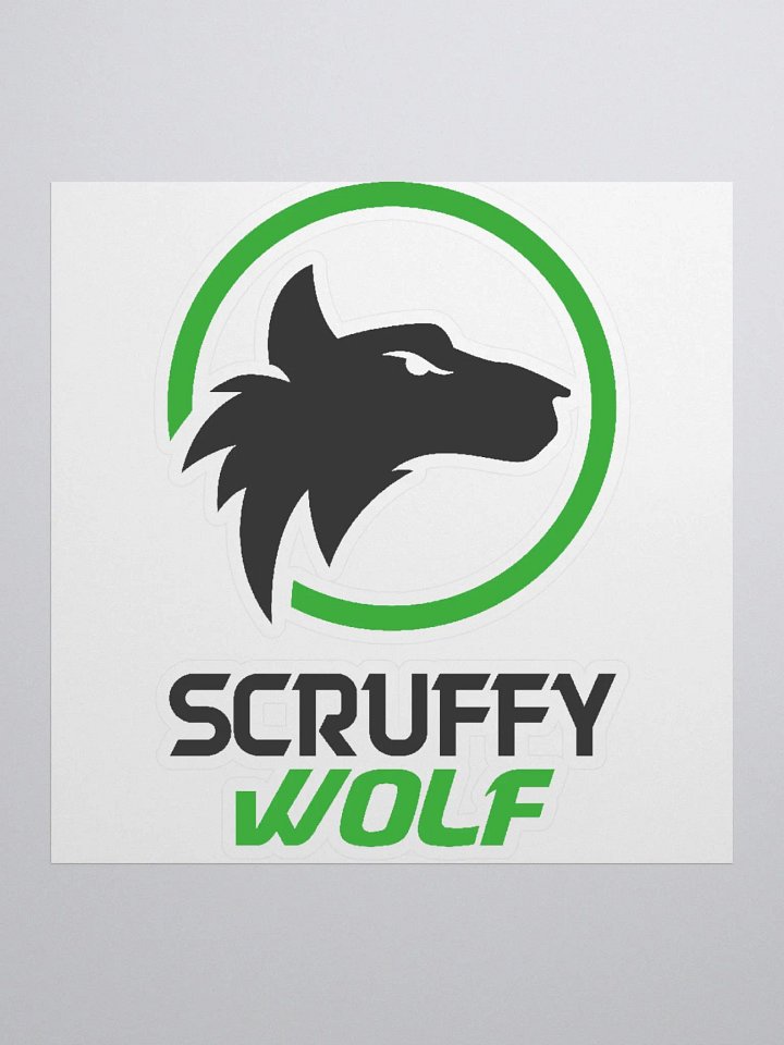 ScruffyWolf v2 Sticker product image (1)