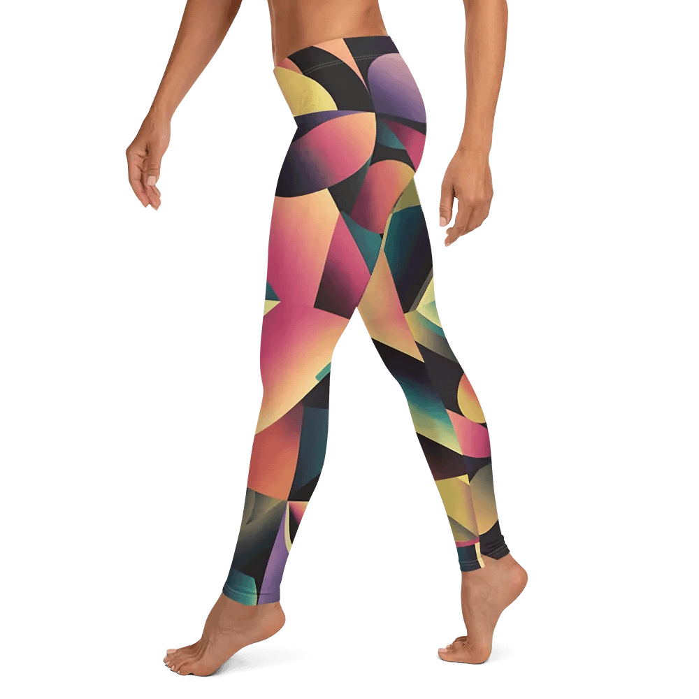 Abstract Lithographic Pattern Design leggings - V7 product image (6)