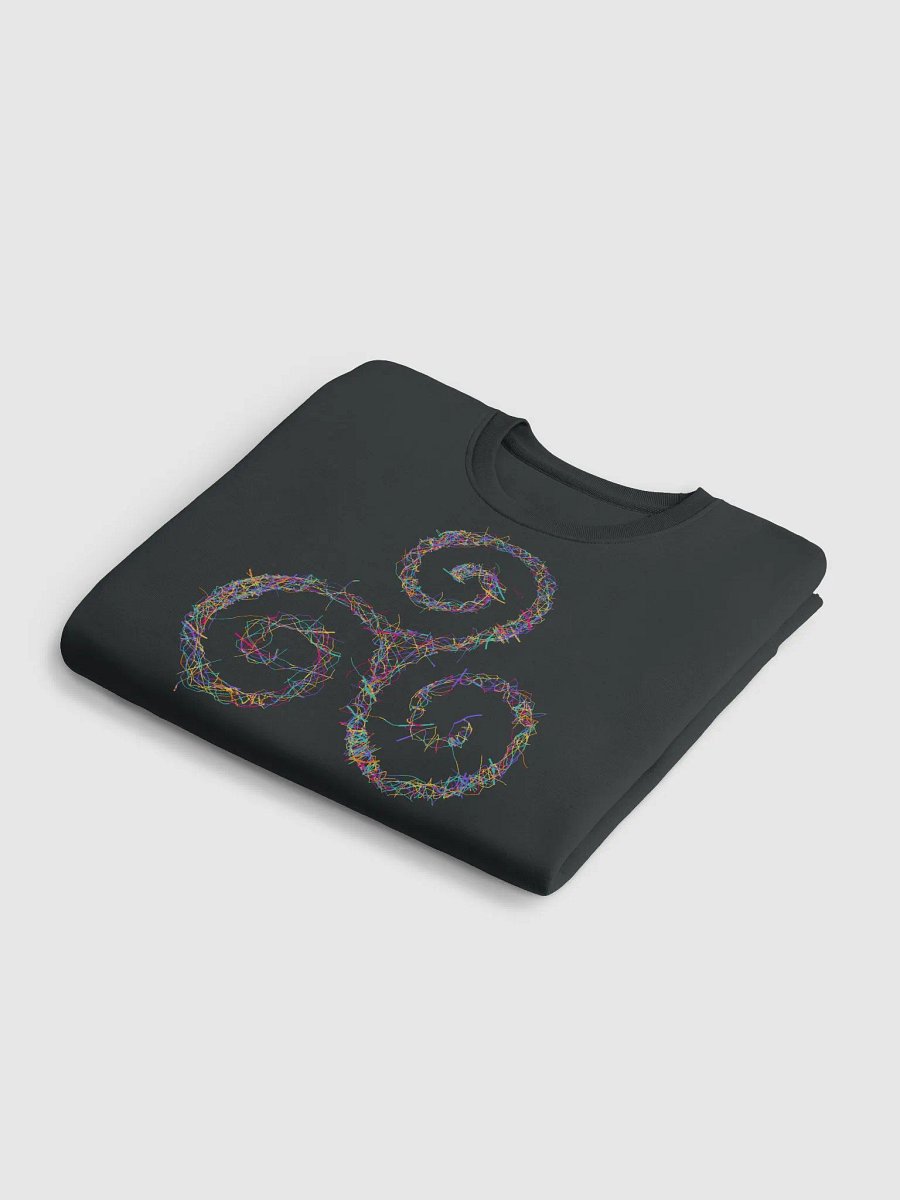 Vibrant Triskelion Tee | Celtic Sacred Geometry Art product image (6)
