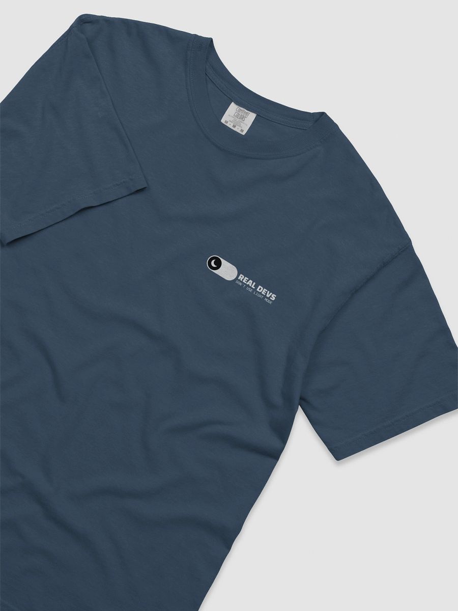 "Real devs don’t use light mode" Tee – Built for Code After Hours product image (21)