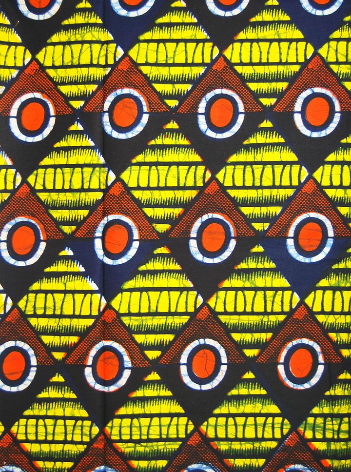Tessuto Wax Print - Design Geometrico - cod.365/A product image (1)