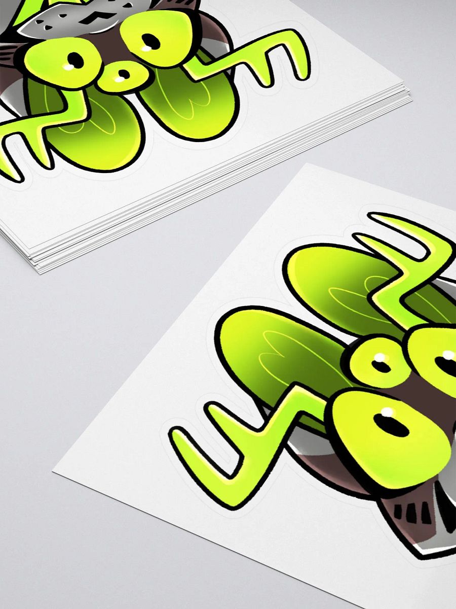 Radioactive Cryptid Smile Sticker product image (4)