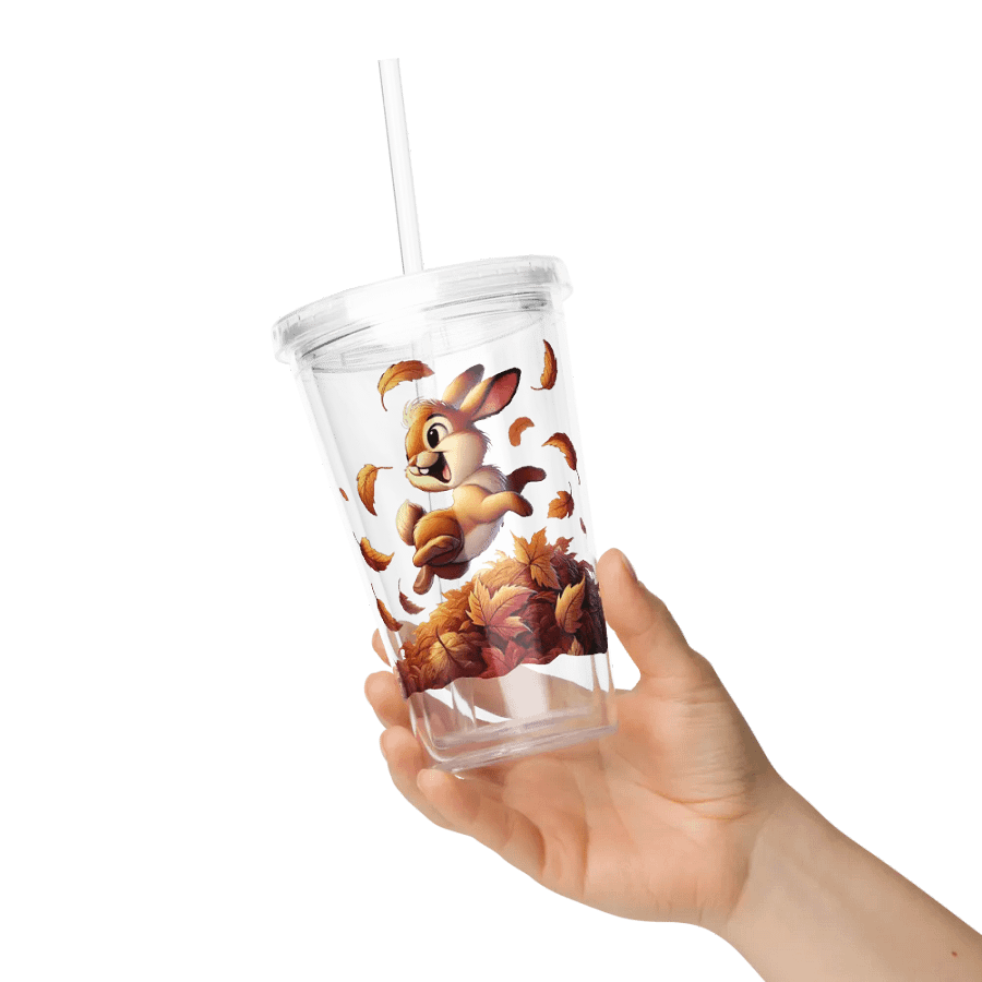 Autumn Leaves Bunny Rabbit Double Wall Tumbler product image (6)