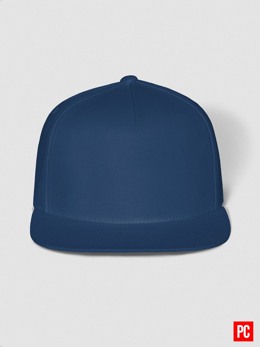 Plain Color Royal Blue Cotton Twill Flat Snapback Cap product image (4)