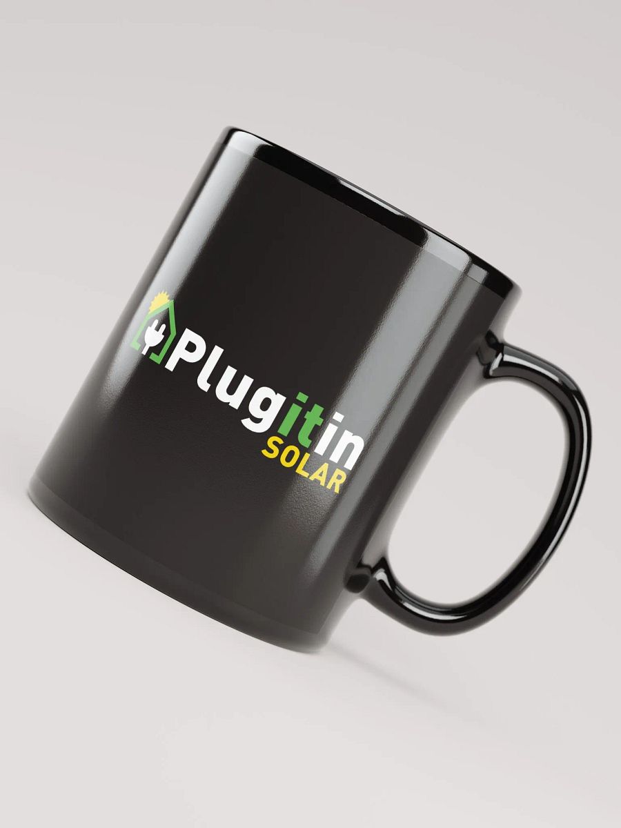 Plug It In Solar High-Quality Black Glossy Mug product image (8)