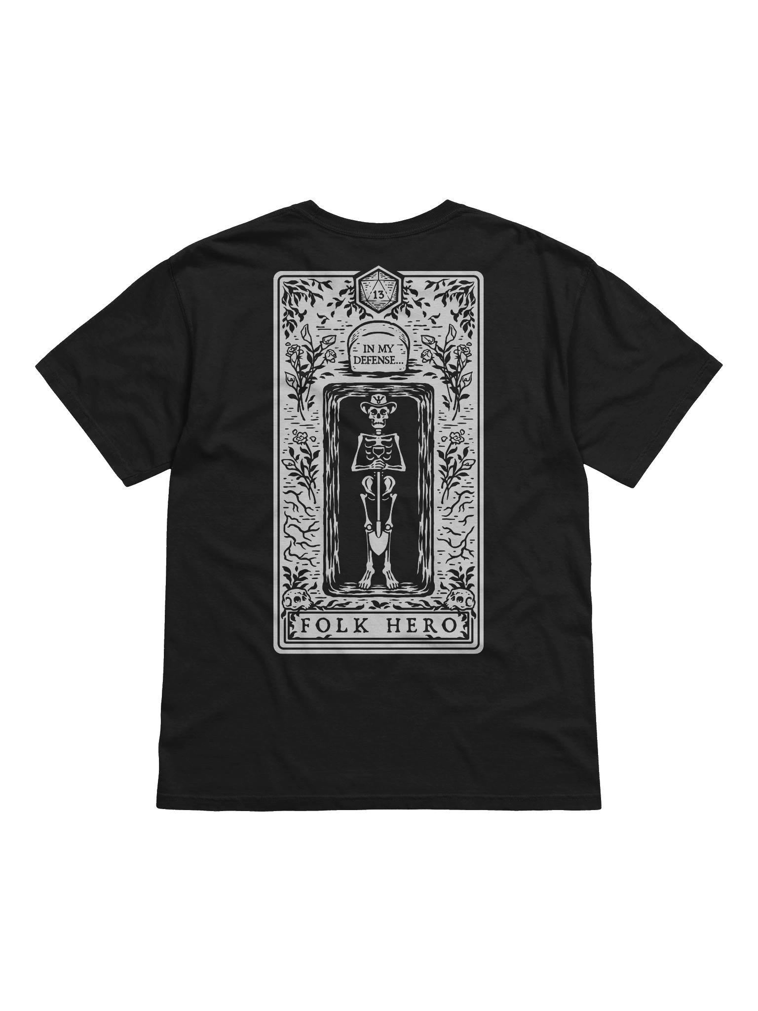 Disgraced Folk Hero (Black T-Shirt) product image (1)