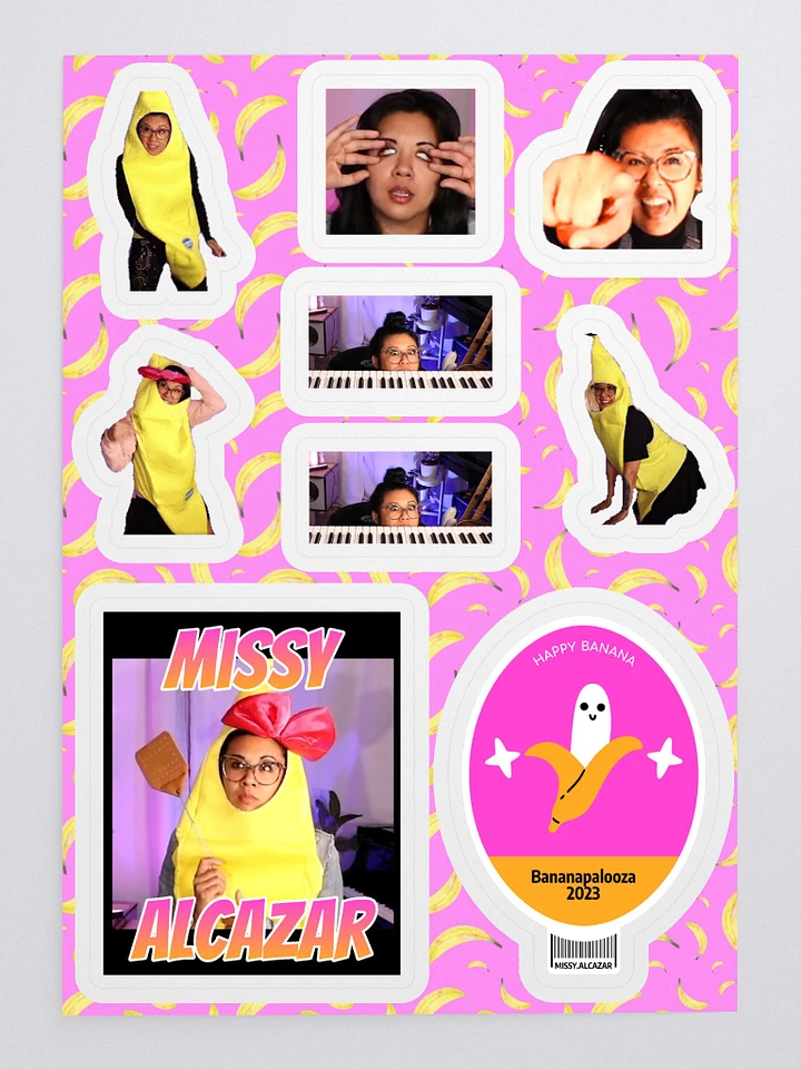 Missy Emote Bananapalooza sticker sheet product image (1)