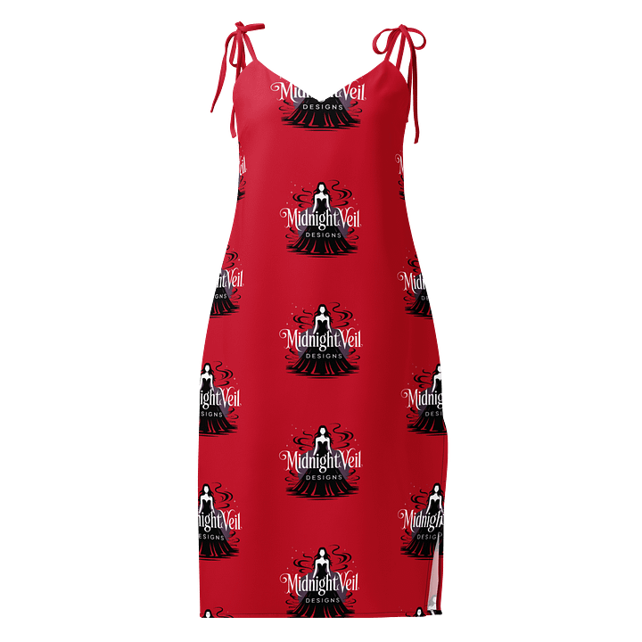 Midnight Veil Designs Slip Midi Chiffon Dress - Red (XS-2XL) product image (1)