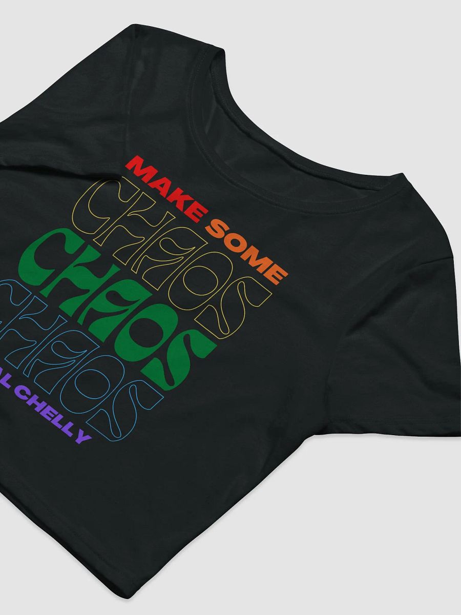 Pride Make Some Chaos Womens Printed Crop Top product image (3)