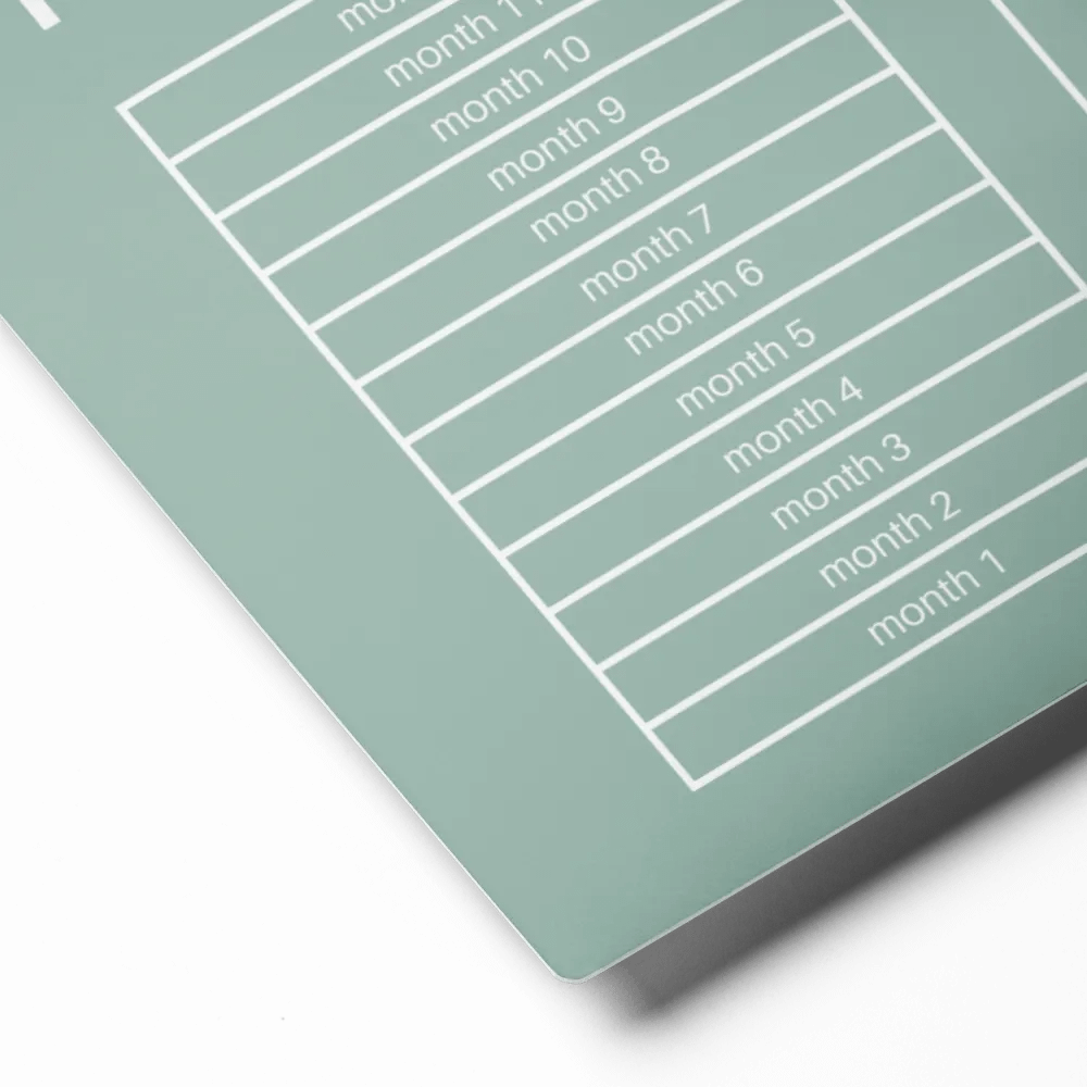 ANNUAL RENT TRACKER (white design 4) product image (2)