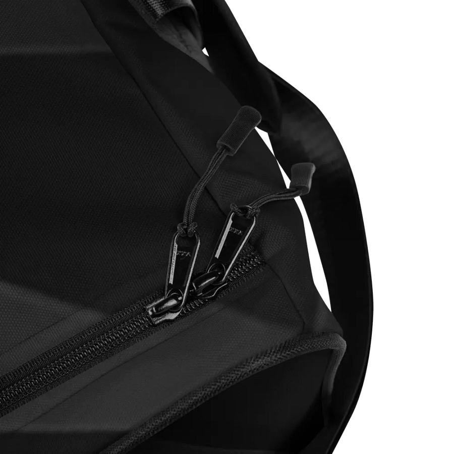 Black/Grey Steel look All-Over Print Duffle Bag : Luigi & Ariel Logo product image (11)
