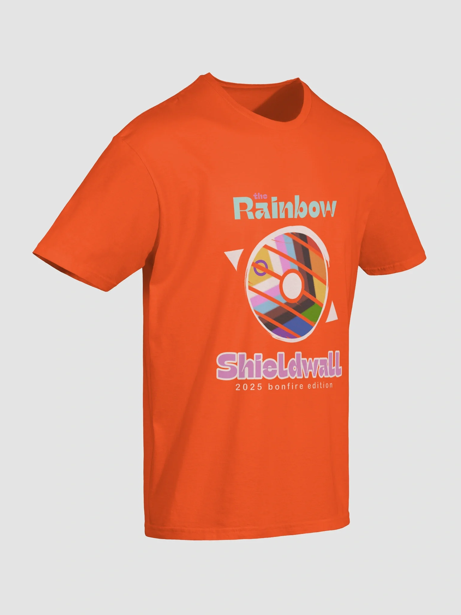 Rainbow Shieldwall Unisex Tee 2025 Bonfire Edition product image (30)