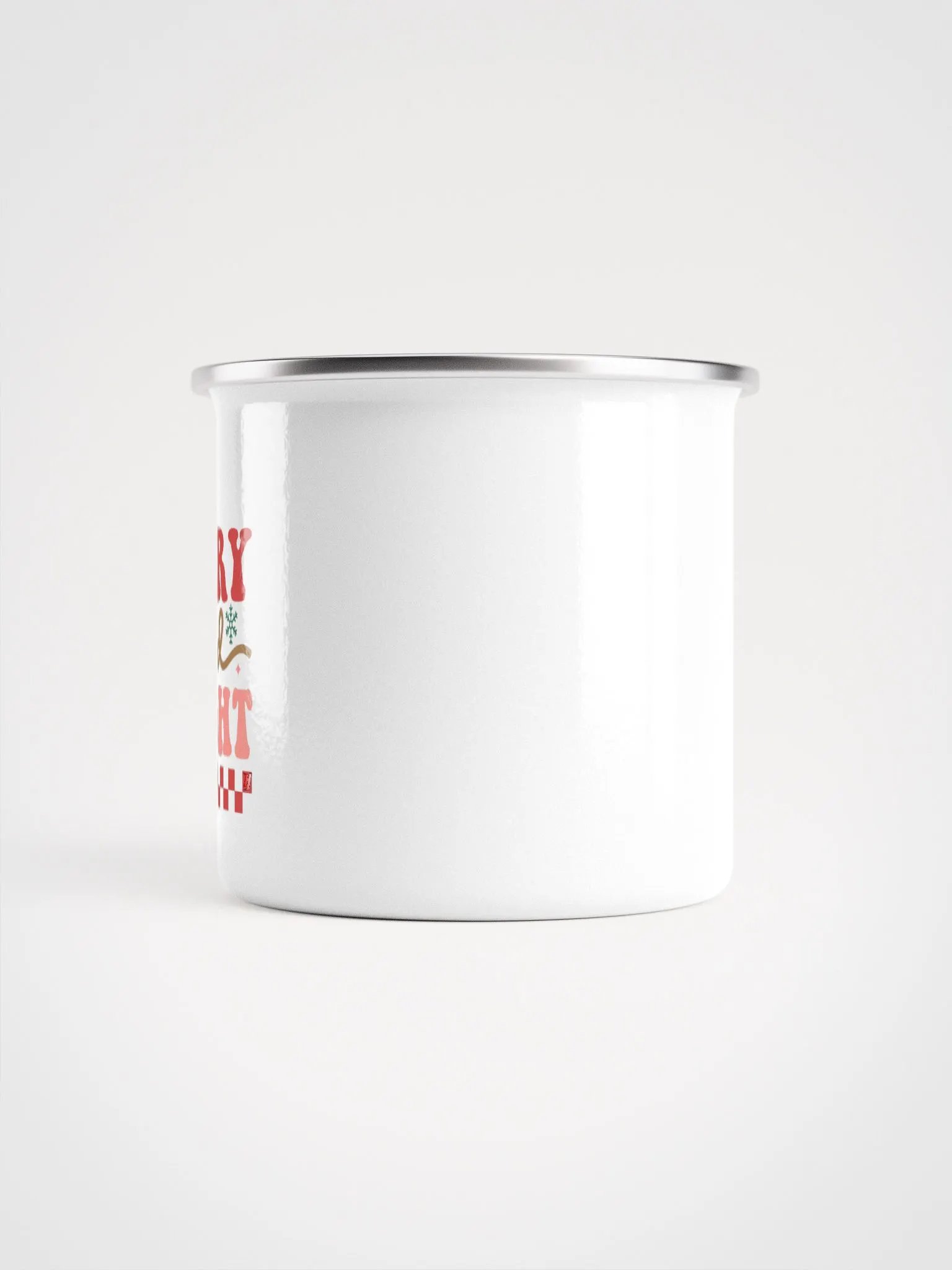 MERRY and BRIGHT Enamel Mug product image (2)