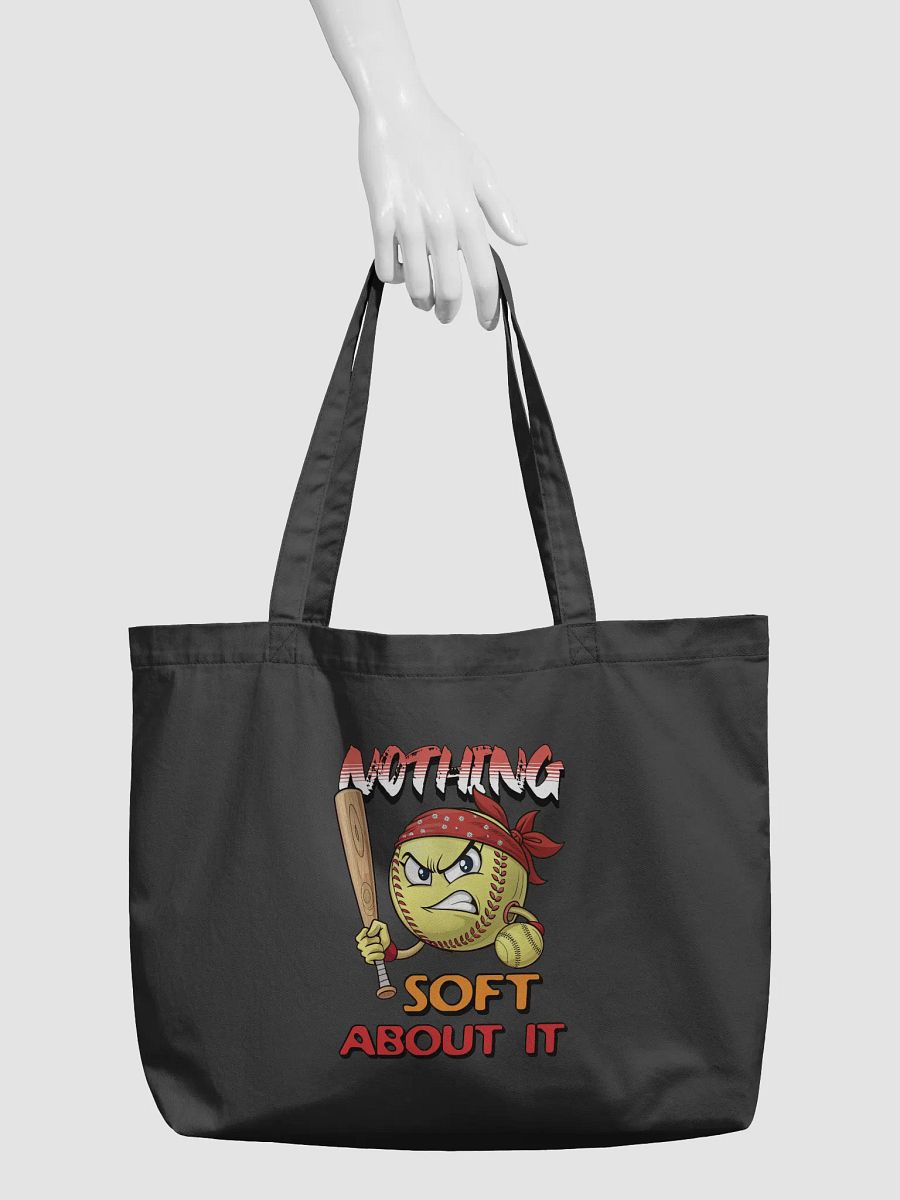 Nothing Soft About It Softball Fierce Warrior Organic Tote product image (3)