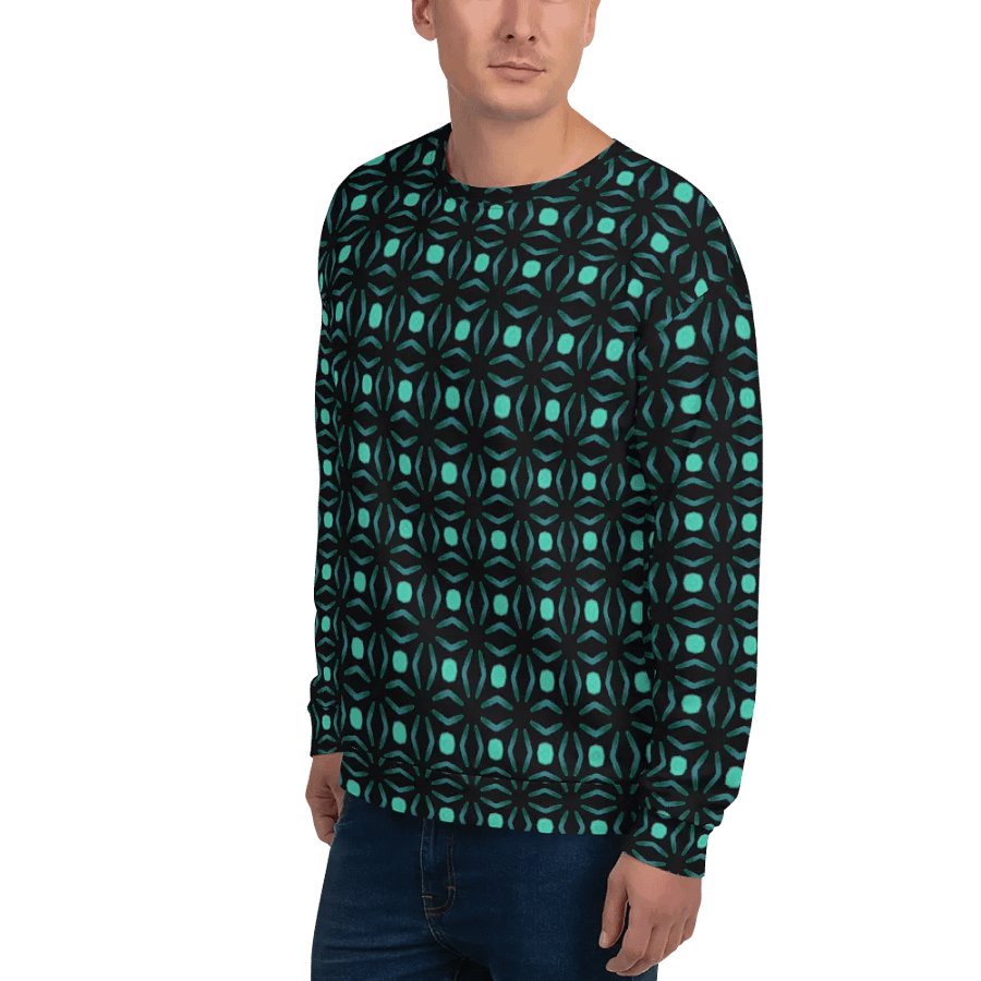 Abstract Repeating Values Unisex All Over Print Sweatshirt product image (8)