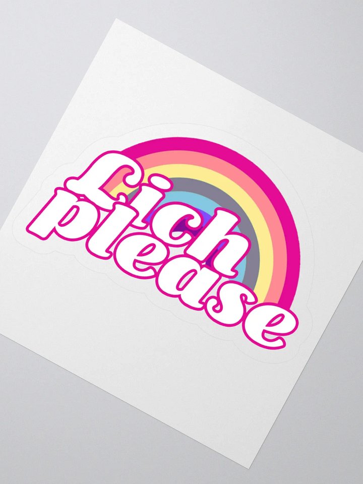 Lich Please Kiss-Cut Sticker product image (5)