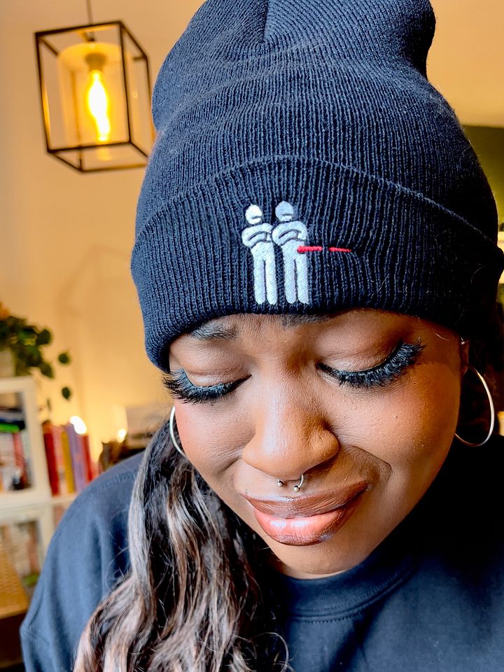"Unimpressed" Embroidered Beanie product image (1)