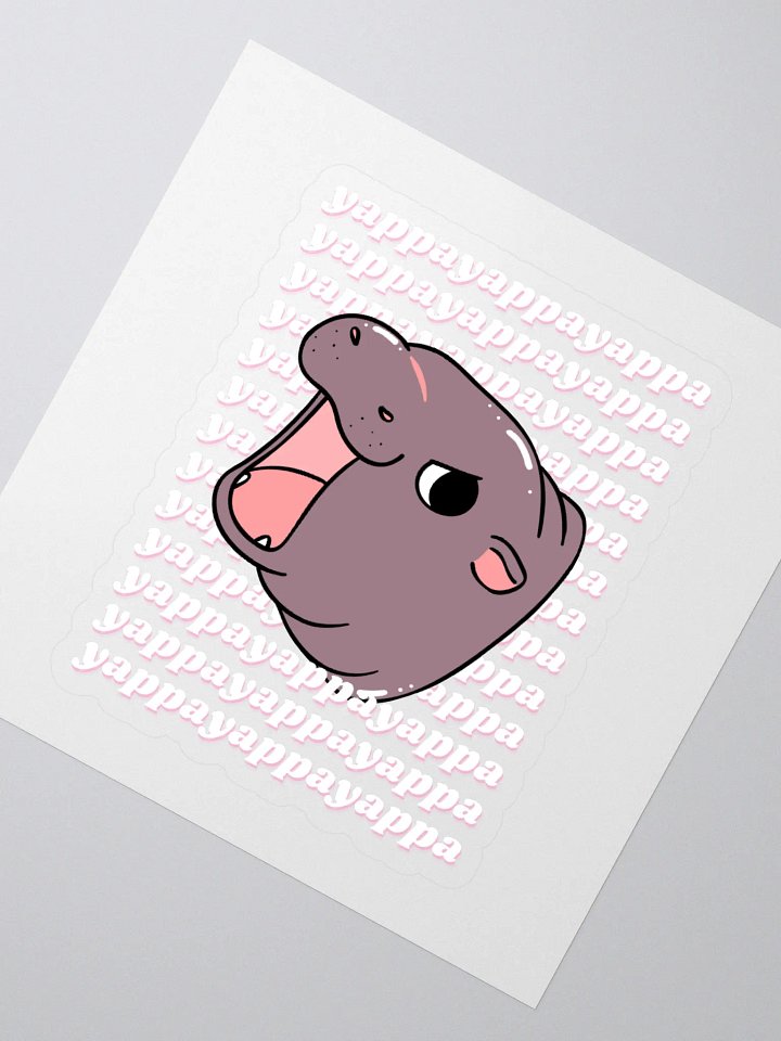 Moo Deng yappayappayappa sticker product image (2)