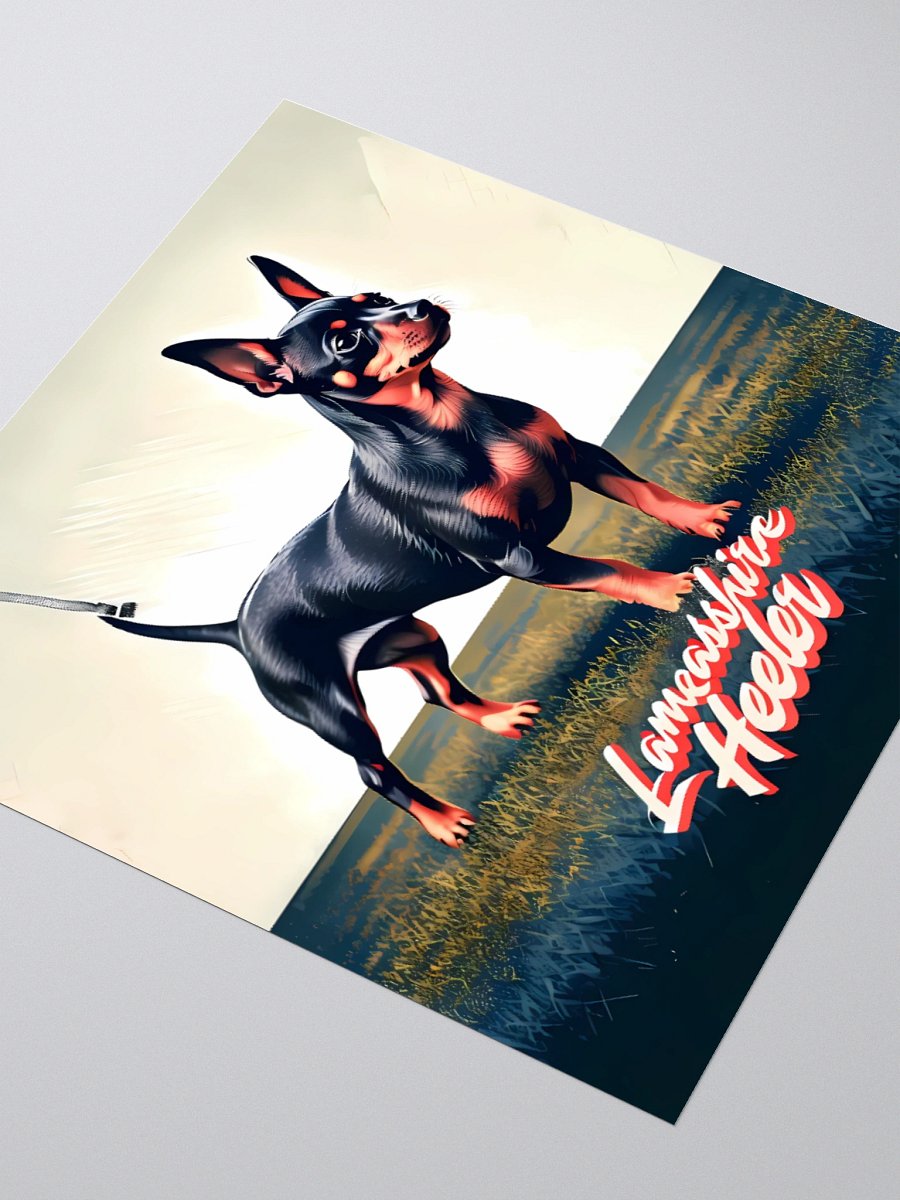 Lancashire Heeler Dog Art | Colorful Canine Design with Gradient Sky product image (8)