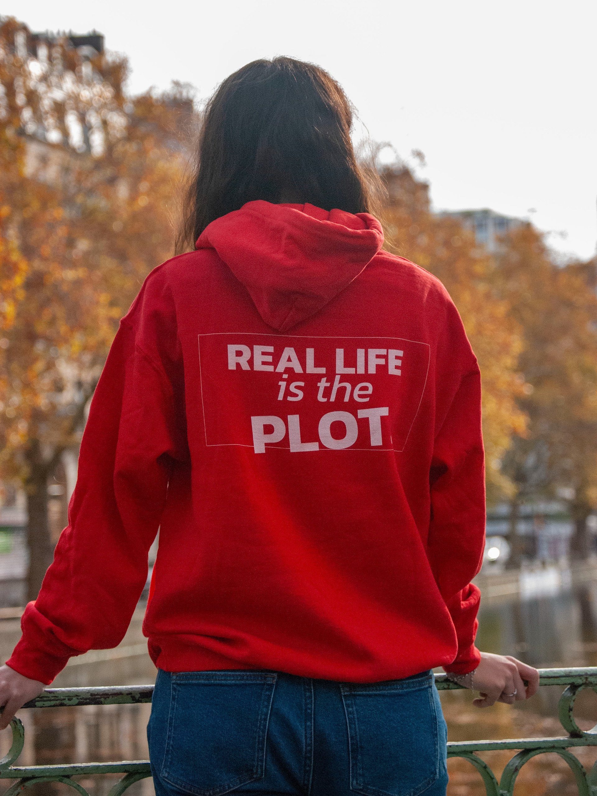 HOODIE SLICE - REAL LIFE IS THE PLOT. product image (1)
