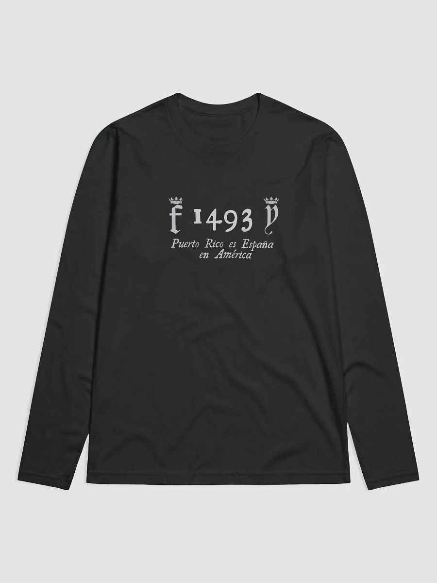 Camiseta manga larga negra - 1493 Puerto Rico es España en América product image (1)