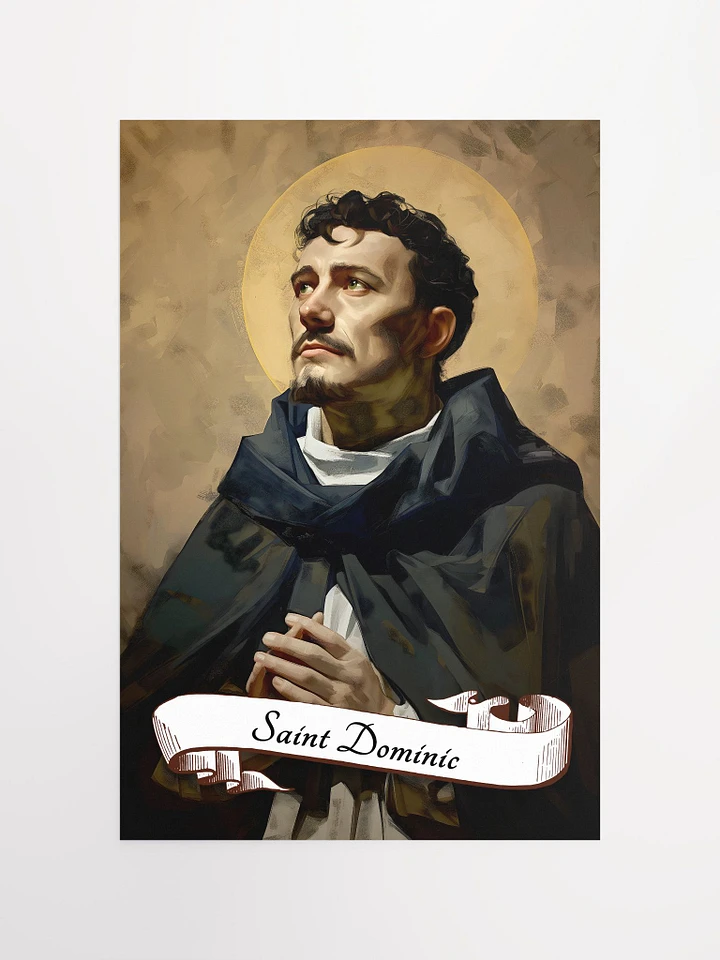 Saint Dominic Patron Saint of the Dominican Republic, Astronomers, Natural Scientists, Falsely Accused Matte Poster product image (2)