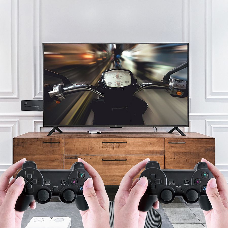 HDMI Video Game Console 64G Built-in 10000+ Games Retro Handheld Game Console Wireless Controller Game Stick For PS1/GBA Kid Gift product image (3)