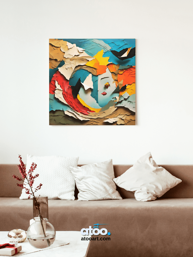 Paper Collection | Between Reality and Imagination-1 | Canvas Art Painting product image (5)