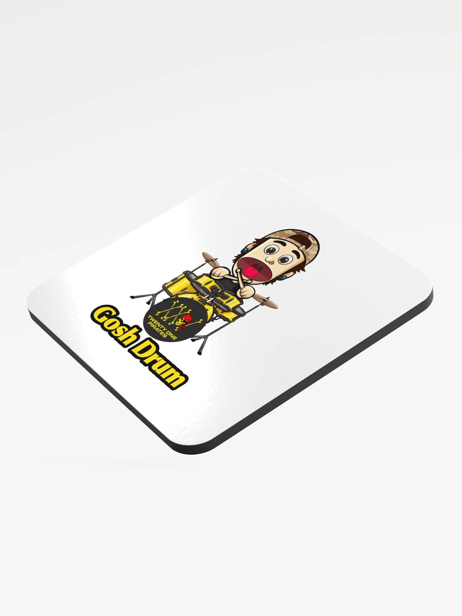 Gosh Drum Glossed Cork Coaster product image (3)