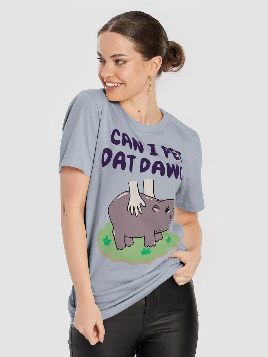 MOODENG'S CAN I PET DAT DAWG? SUPERSOFT T-SHIRT! product image (8)