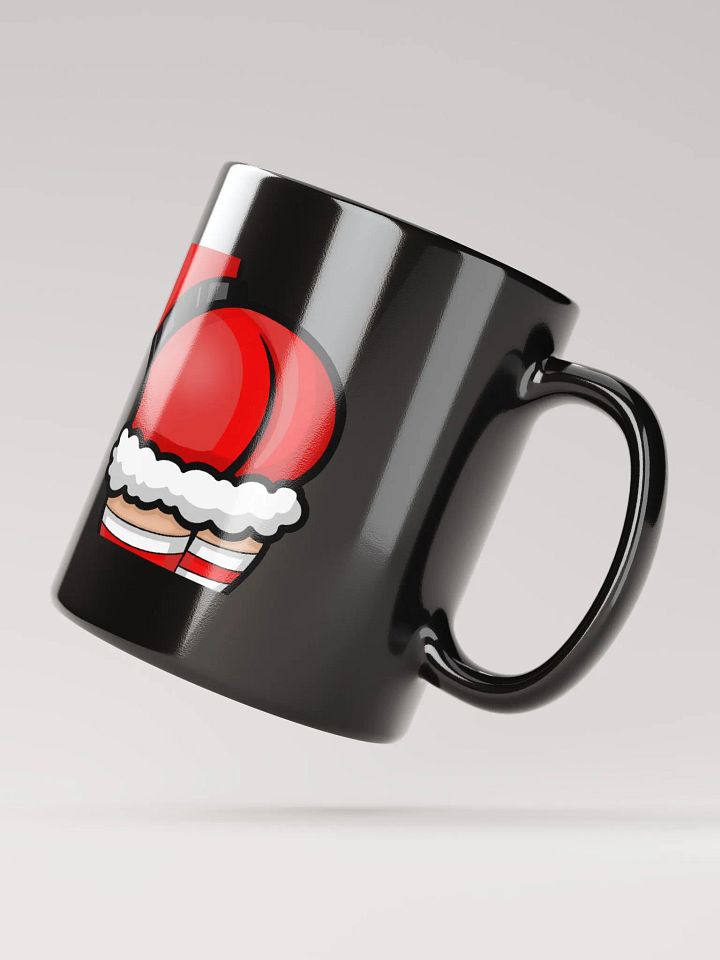 SANTAS HELPER XMAS CHEER GLOSSY BLACK MUG product image (3)