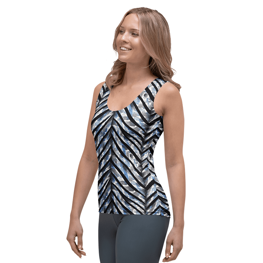 Blue Grey Snake Skin Top Tank product image (3)