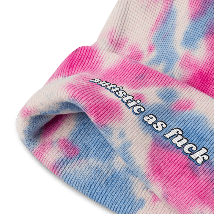 AUTISTIC AS F*CK tie-dye beanie product image (6)