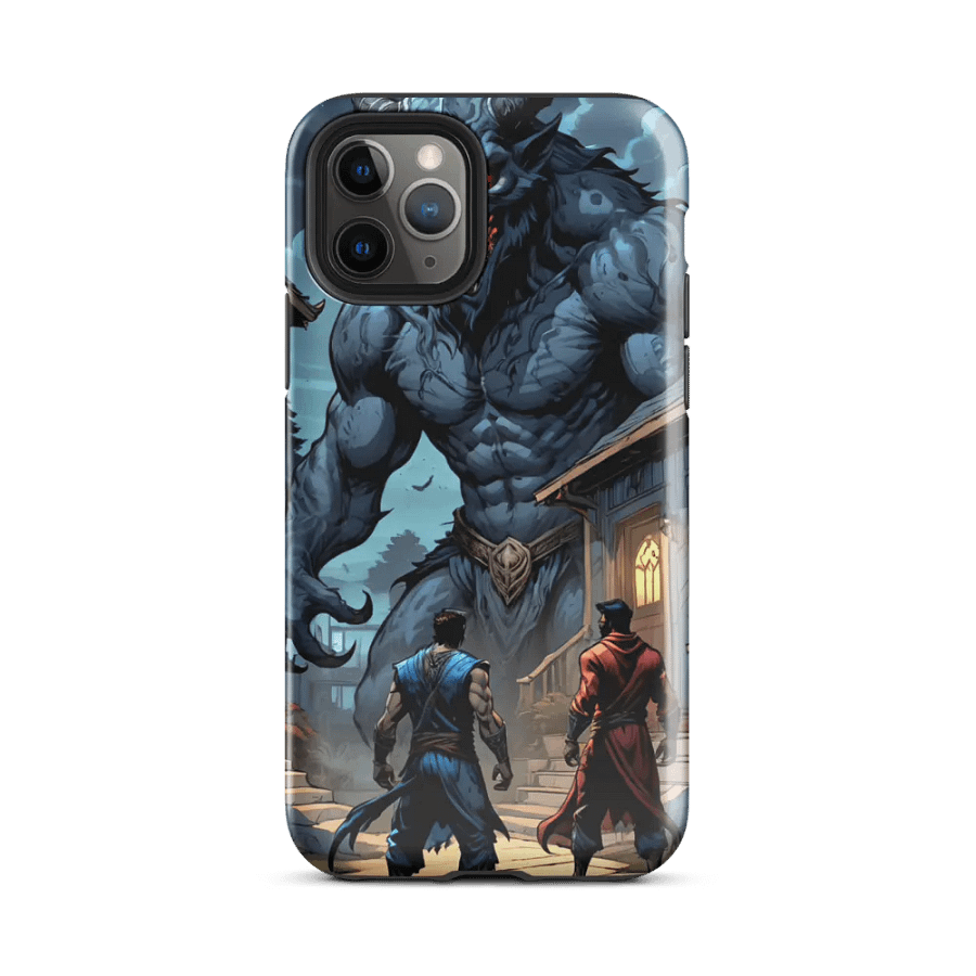 Epic Werewolf Showdown iPhone Tough Case – Dark Fantasy Warrior Design product image (25)