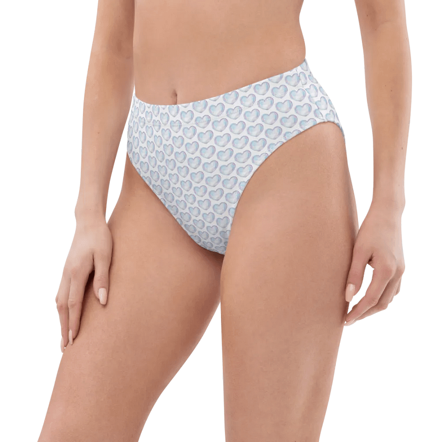 High Waisted Heart Bubble Bikini Bottoms product image (4)