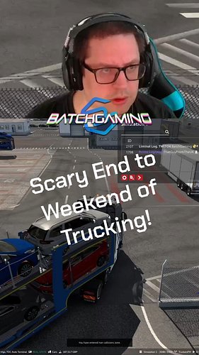 Check out this epic jump scare from @t3kkad4n2024 during our Euro Truck Simulator 2 weekend stream! Just when we thought it w...