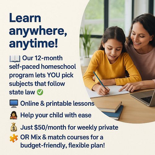 🌟 Imagine this:
Your child learns at their own pace,
You guide them from anywhere,
And it’s all rooted in real-life, soul-nou...