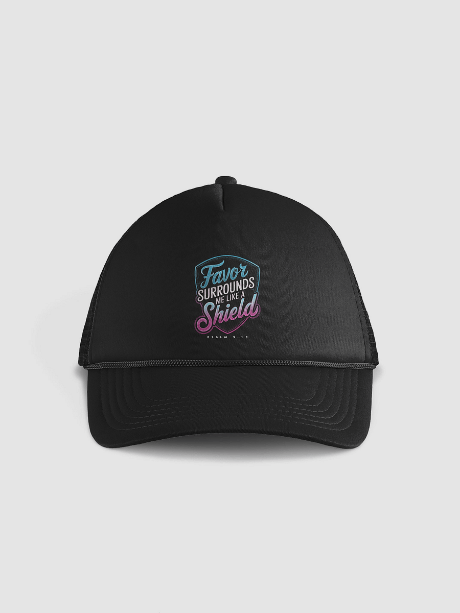 Favor surrounds me like a shield Trucker Hat product image (1)