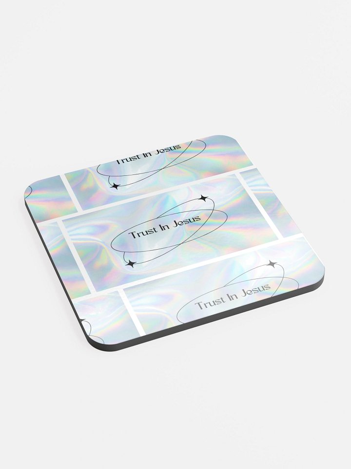 Holographic Trust In Jesus Coaster product image (2)