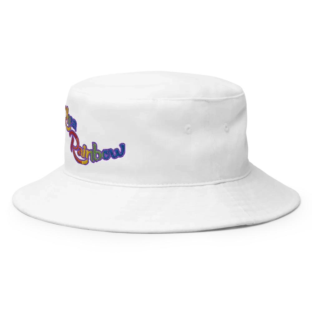 🌈Rhea Rainbow White Bucket Hat! ☀️ product image (2)