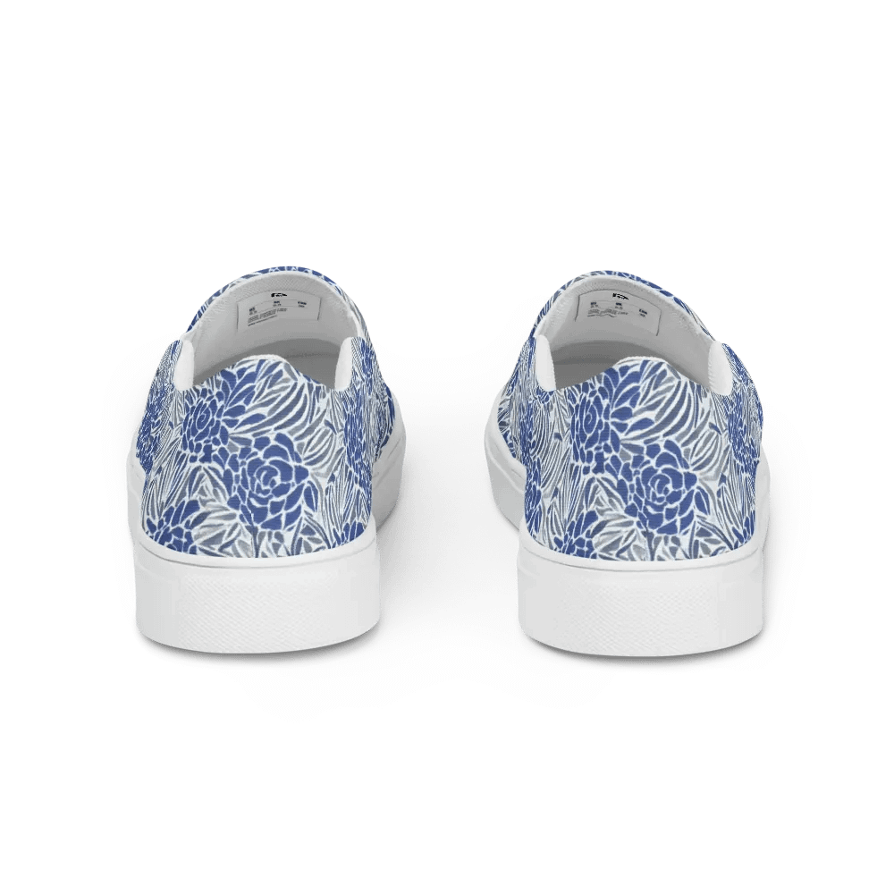 Blue Roses Woman Canvas Shoes product image (4)